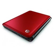HP DV3-4180EP LCD Back Cover w/ logo light & cable -  Red sonoma